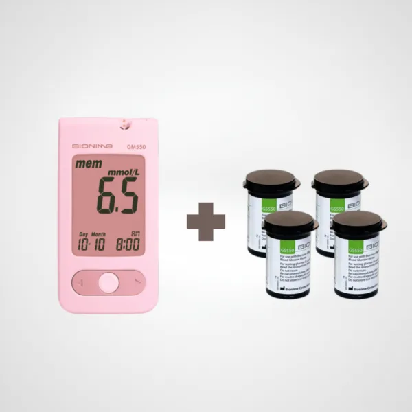 pack de glycemie bionime lecteur plus 100 bandelette poue diabetes