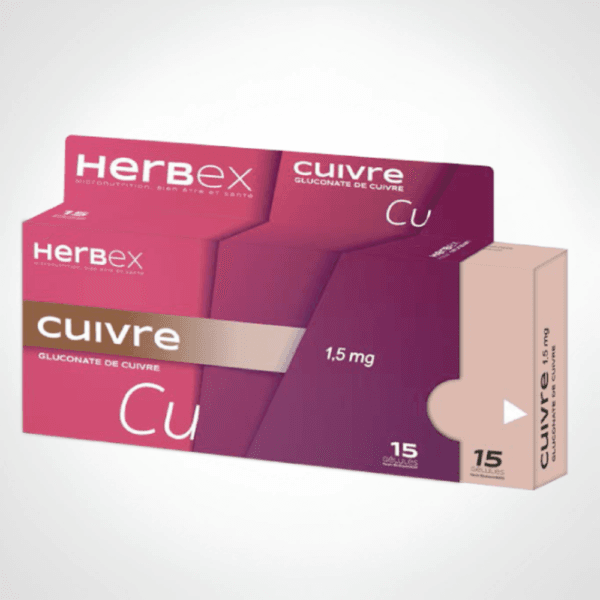 Cuivre HERBEX 15 capsules