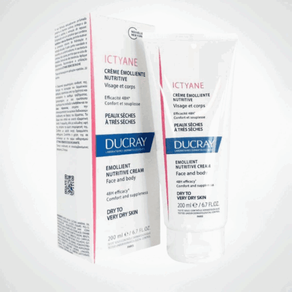 DUCRAY ICTYANE Creme EMOLLIENTE NUTRITIVE Peau Seche 200ML