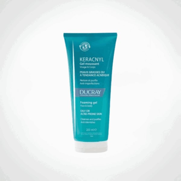DUCRAY KERACNYL Gel Moussant Visage et Corps 200ml