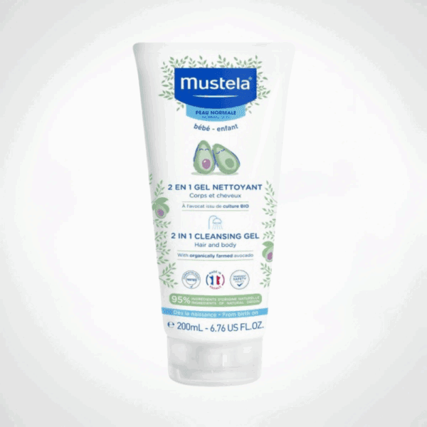 MUSTELA Gel Nettoyant 2 EN 1 Chev et Corps 200ML
