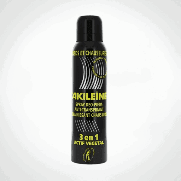 AKILEINE Spray Deo Pieds et Chaussure 3en1 noir 150ml