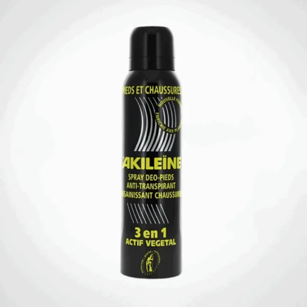 AKILEINE Spray Deo Pieds et Chaussure 3en1 noir 150ml