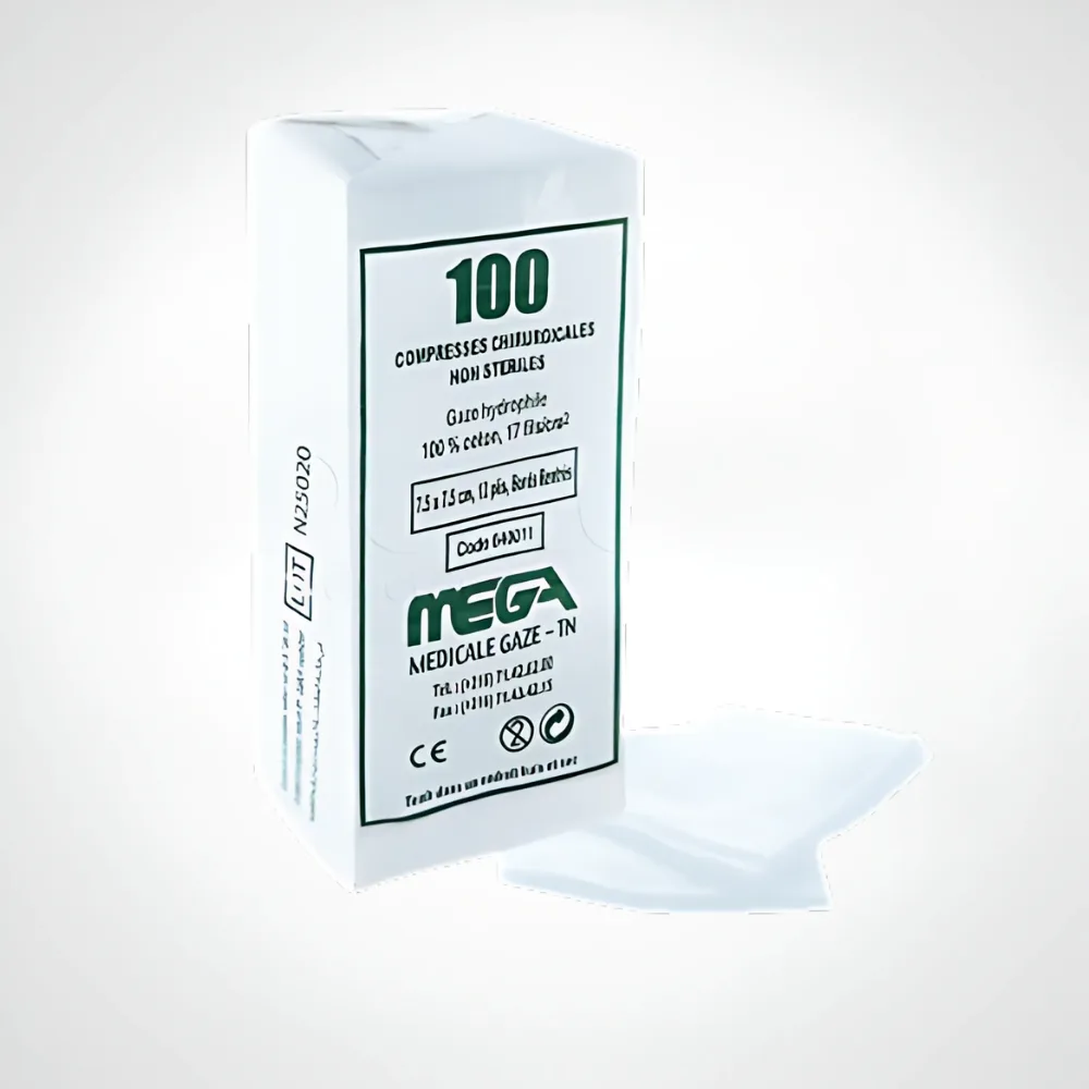 MEGA COMPRESSE NON STERILE 10X10 12 PLIS B 100