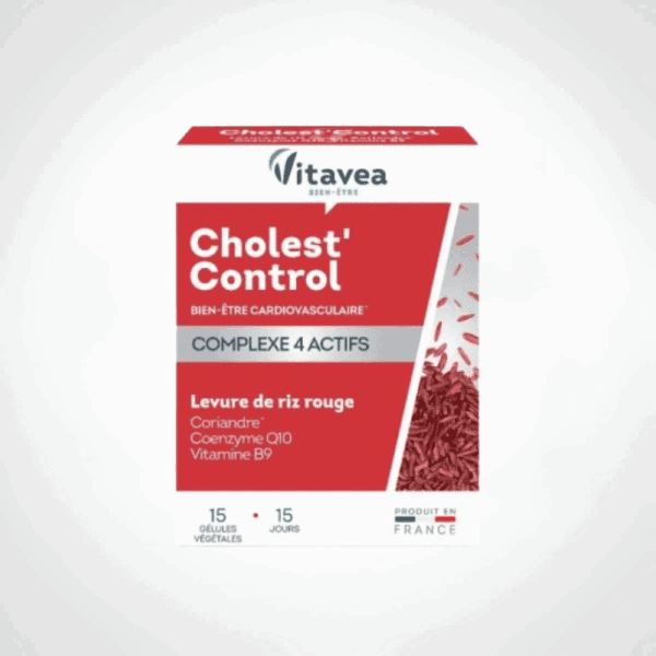 VITAVEA CHOLEST CONTROL LEVURE DE RIZ ROUGE15 GELULES