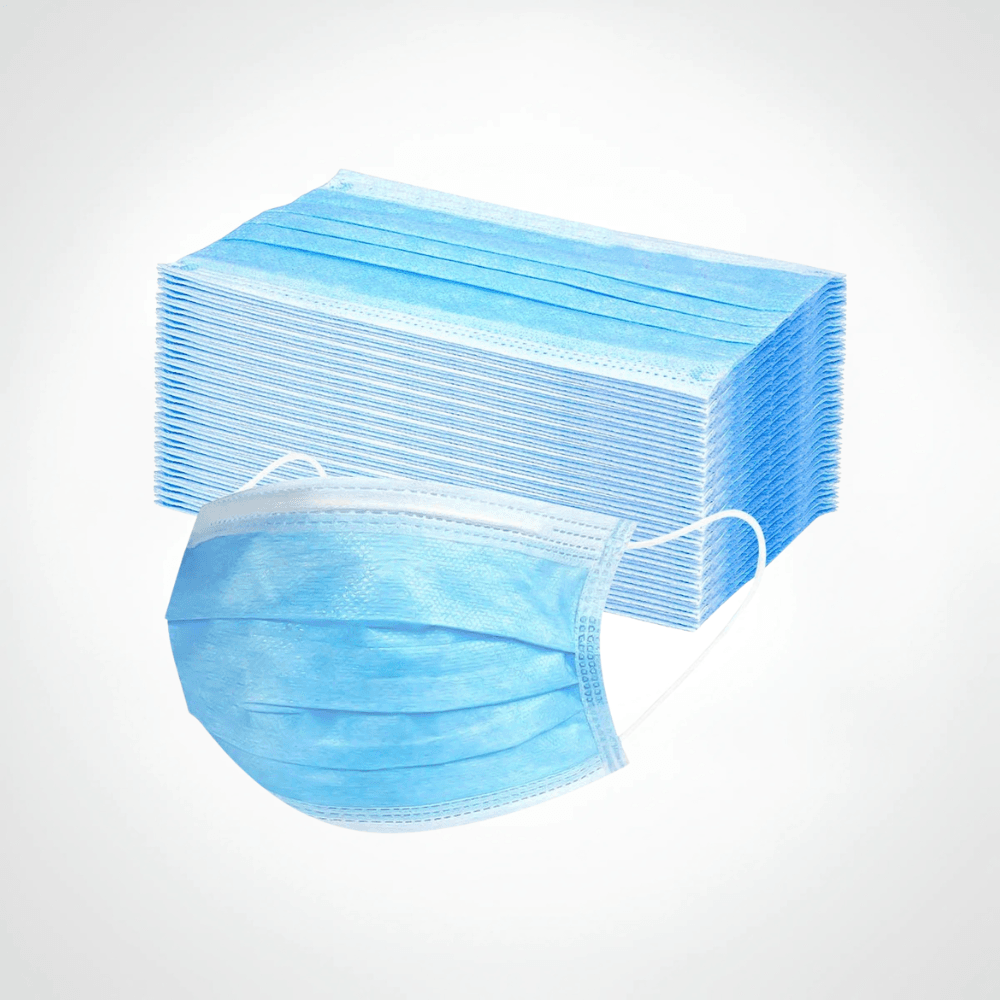 BAVETTE CHIRURGICAL 3 PLIS AVEC ELASTIQUE 50 PIECES