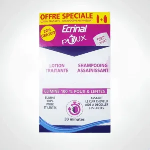 ECRINAL POUX PACK LOTION TRAITANTE+SHAMPOOING ASSAINISSANT