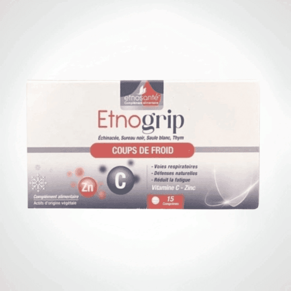 ETNOSANTE ETNOGRIP VIT ZINC C 15 COMPRIMES
