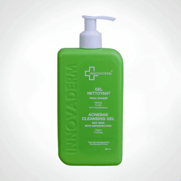 INNOVADERM GEL NETTOYANT ACNEBAK GRASSE 380ML