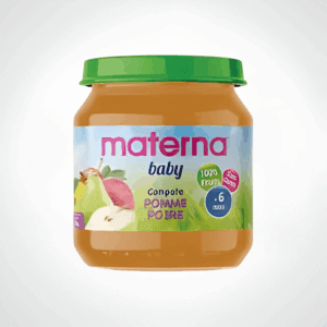 MATERNA COMPOTE POMME POIRE 130g