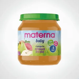 MATERNA COMPOTE POMME POIRE 130g