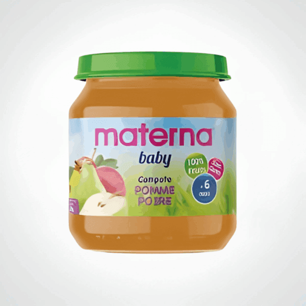 MATERNA COMPOTE POMME POIRE 130g