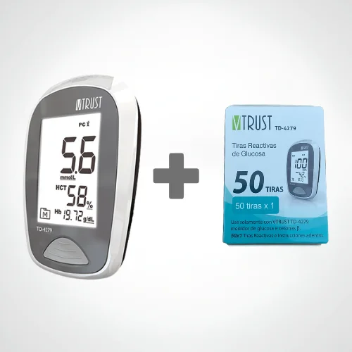 Pack Glycémie et Cétonémie avec Bandelettes GLYCEMIE V-TRUST TD-4279