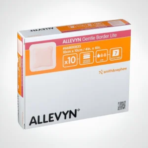 PANSEMENT ALLEVYN AG GENTLE BORDER 10x10 SMITH & NEPHEW
