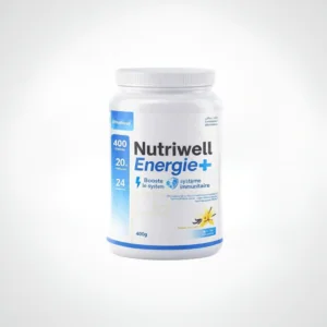 NUTRIWELL ENERGIE+ POUDRE DE PROTEINES AROME FRAISE 400MG