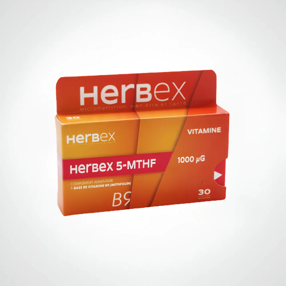 HERBEX 5-MTHF 1000 30 GELULES