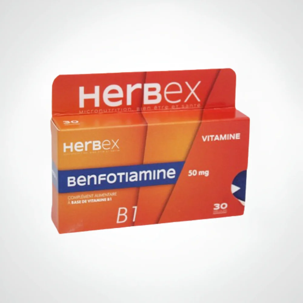HERBEX BENFOTIAMINE VIT B1 50MG 30 GELULES
