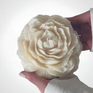 Bougie Décorative Fleur Épanouie 14cm